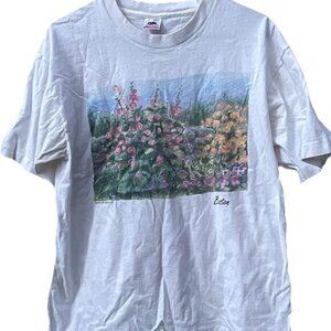 Vintage Groan & mc gurn women’s Boston Flower Shirt Single Stich USA Made  Sz L